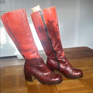 Vintage, 1970’s, Leather Knee-High Boots